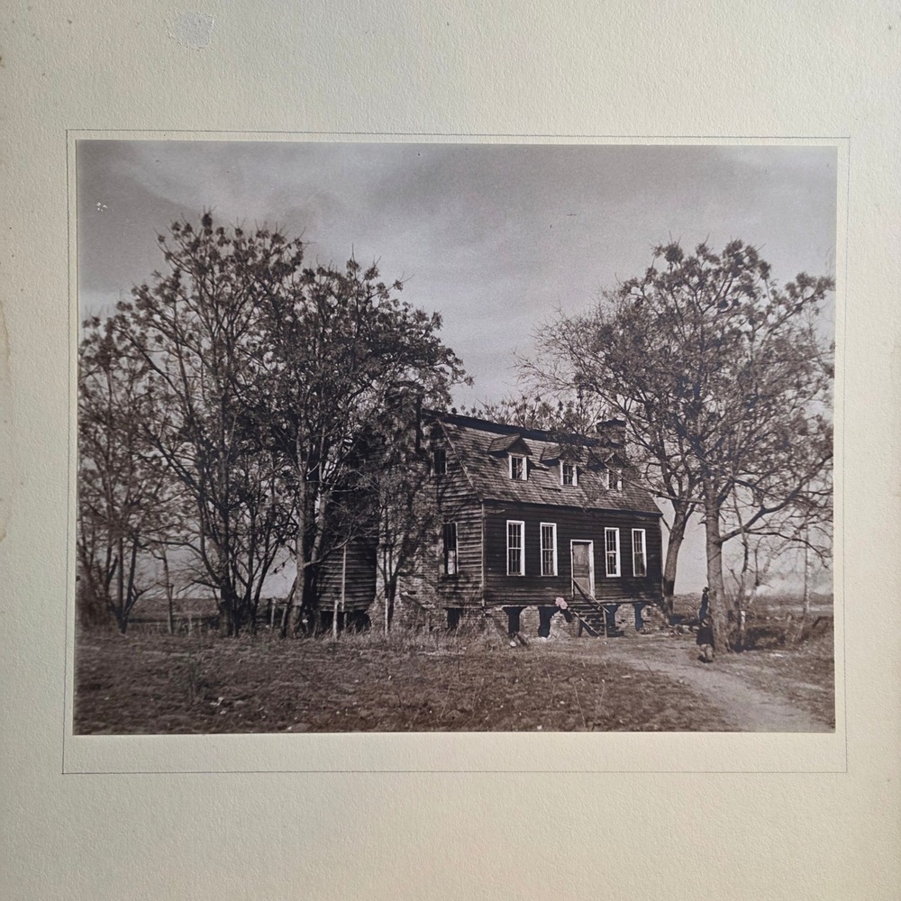 Vtg 1940s A.L. Wells Silver Gelatin Photo Old Rustic Farm House Columbia SC